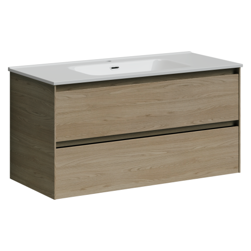 Тумба под раковину Sancos Cento CN100KE 100х50 подвесная цвет коричневый